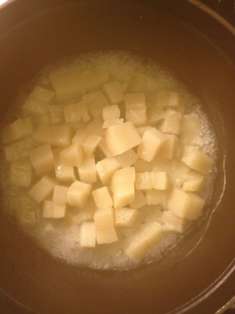 The water will start to boil.