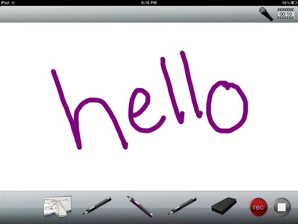 The white board does have 3 panes to work with. Touch the board with two fingers to scroll down. You can pause the recording to erase or make other changes, then hit record to continue your lesson.