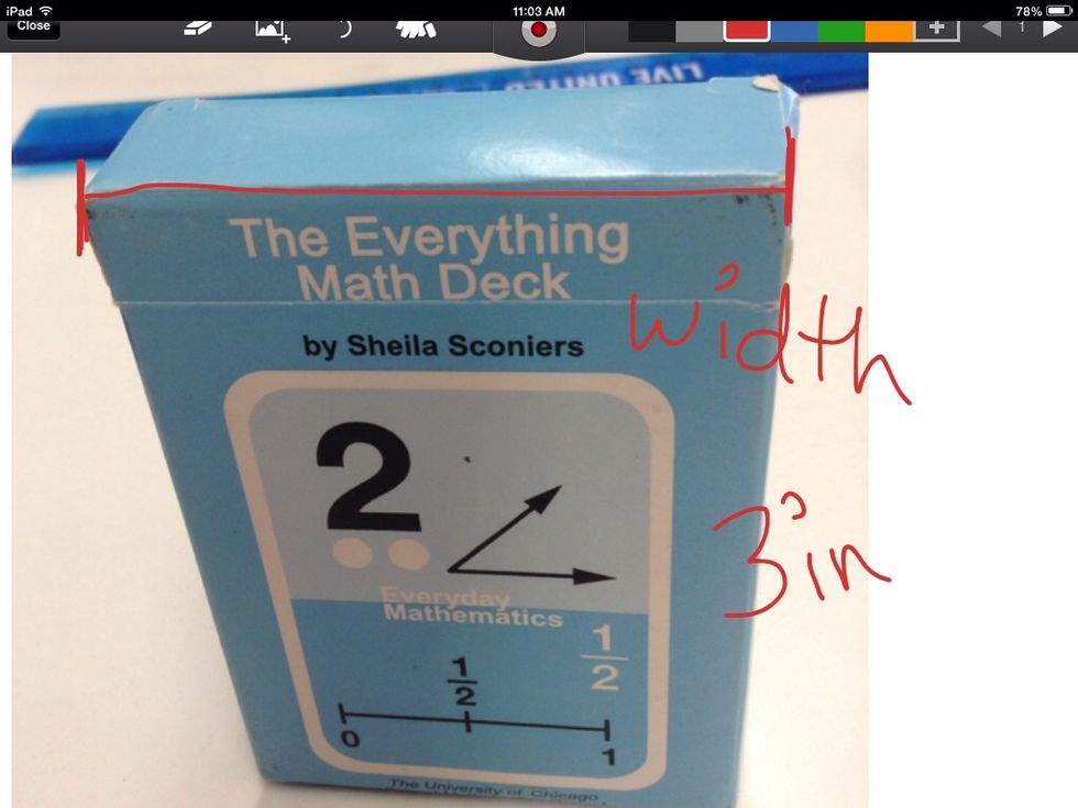 The width when you round to the nearest inch is 3 in.