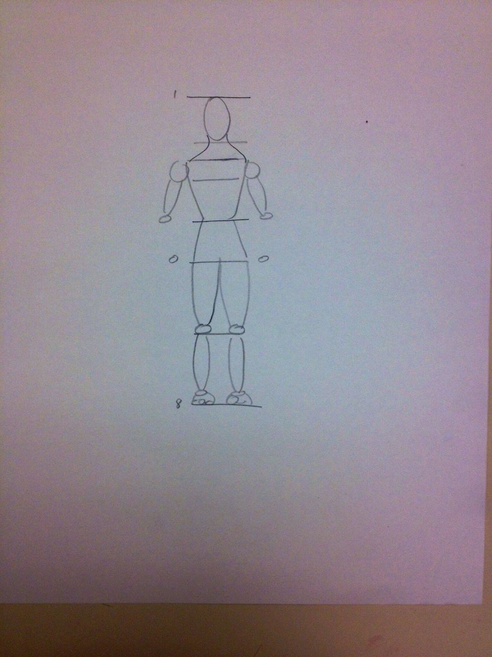 The wrists are at hip level.