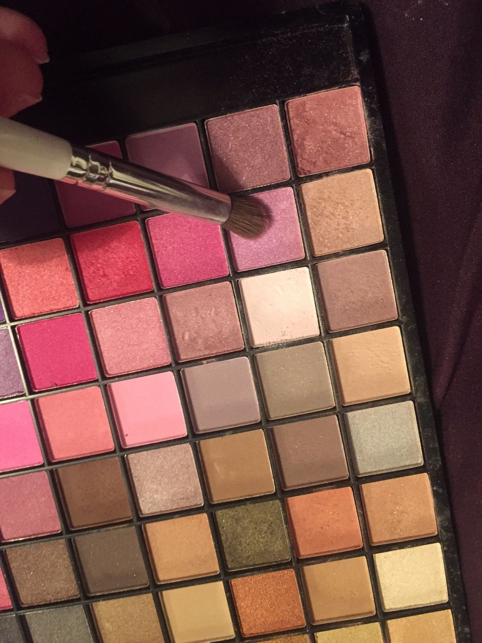 The you're going to grab another brush and get this color on it.