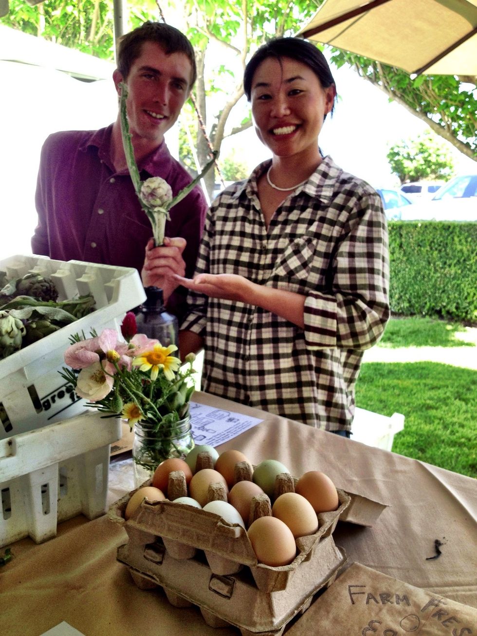 Their tented outdoor marketplace featured gourmet produce, artisan cheeses, olive oils, jellies and jams, as well as fine art and locally made jewelry and gifts.