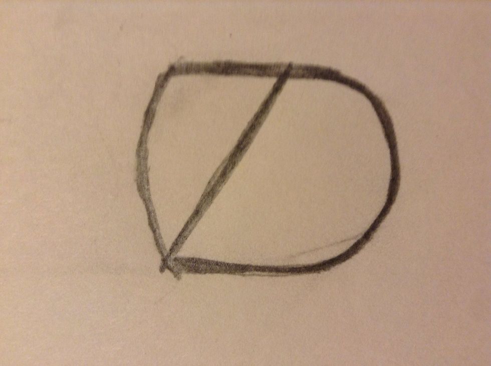 Them you will need to draw a curved line in the middle part