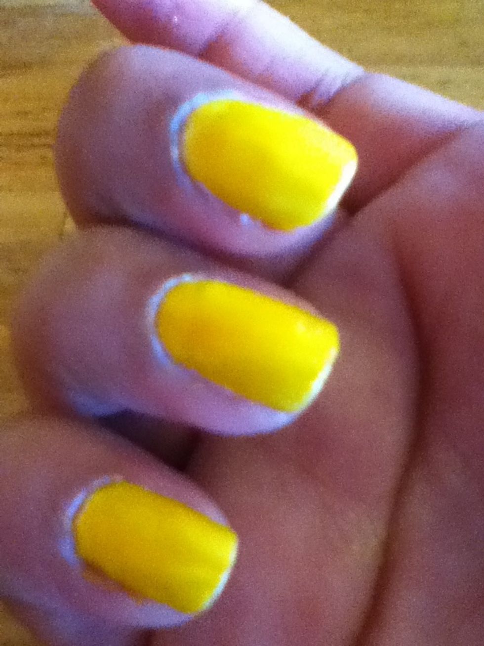 Then 2 coats of yellow