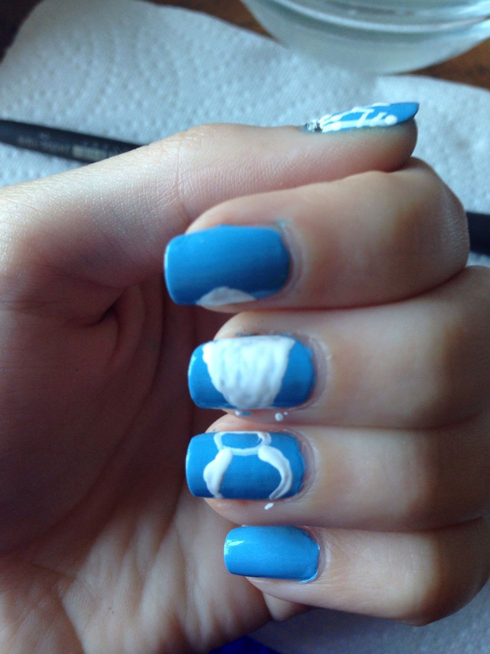 Then a big potato and fill those in