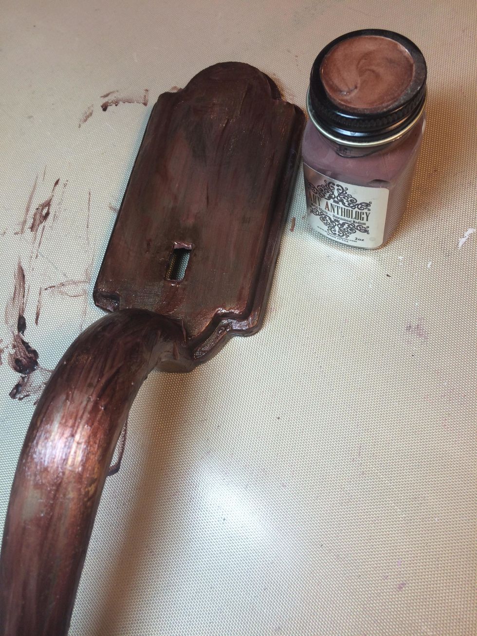 Then, a layer of Copper Metal.