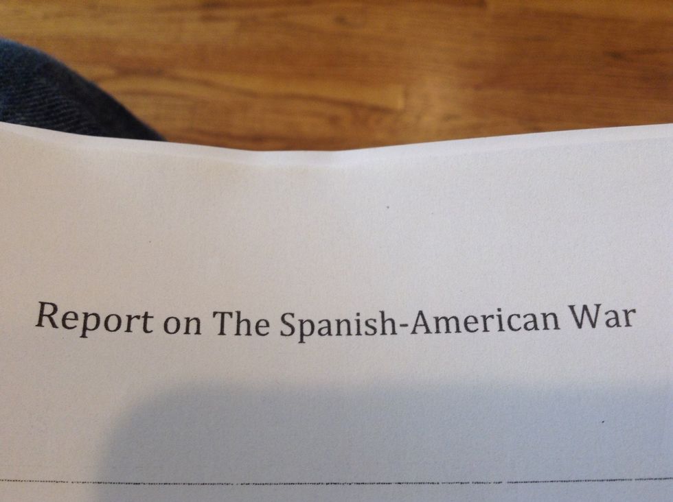 Then a report