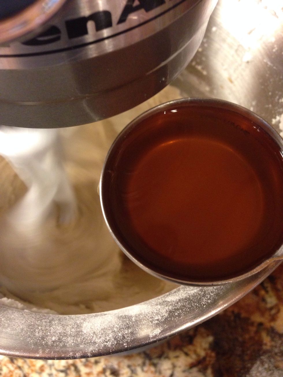 Then add 1/4 cup of the brewed tea!