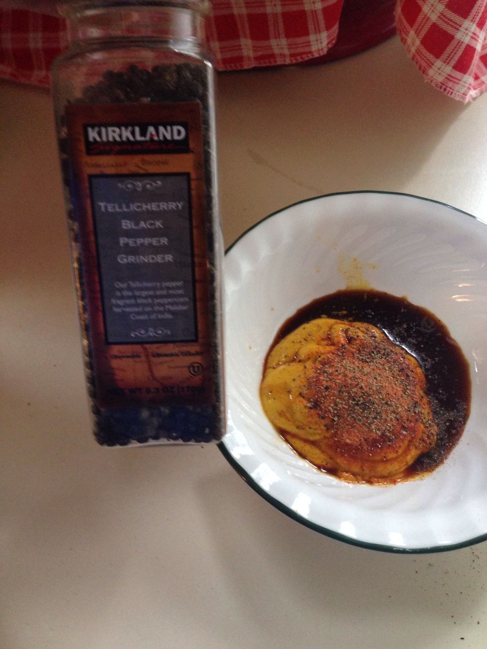 Then add 1/4 tsp of pepper or to how ever much you like.