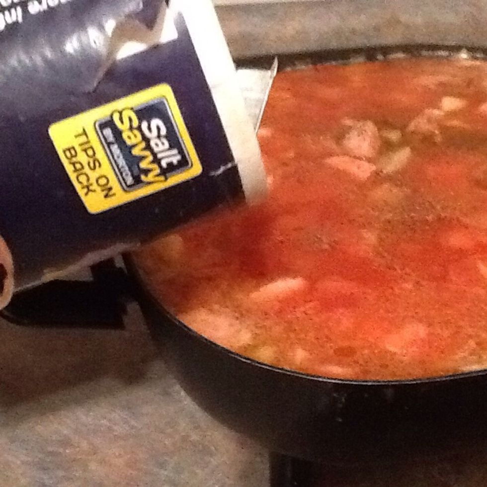 Then add 1 tea spoon of salt