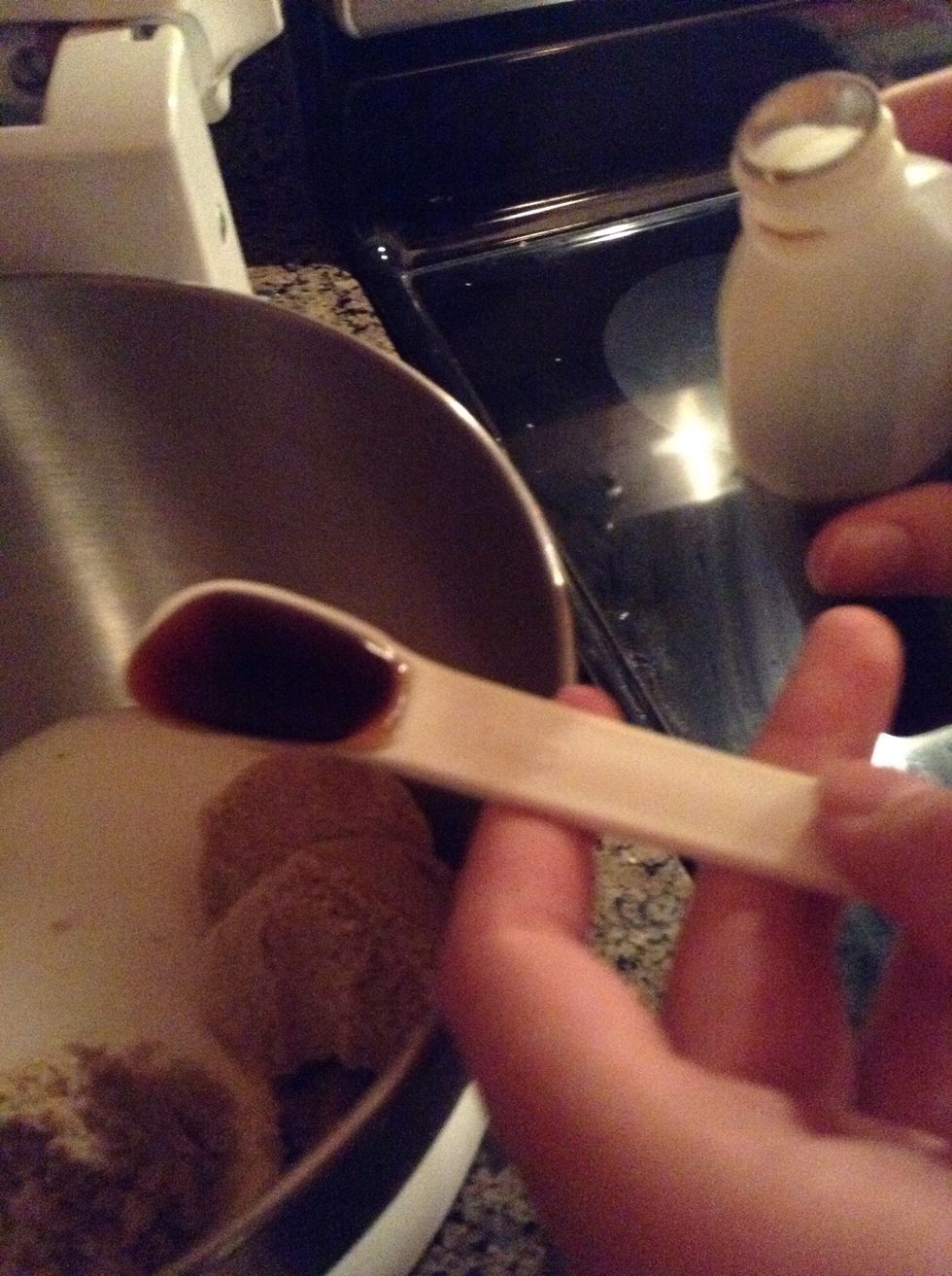 Then add 1 teaspoon of vanilla