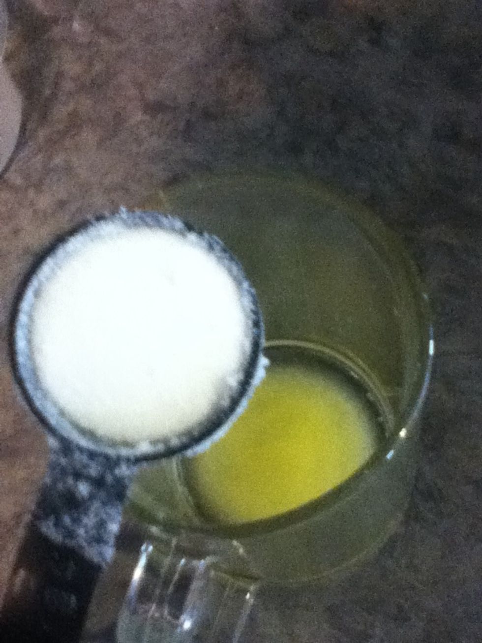 Then add 2 table spoons sugar
