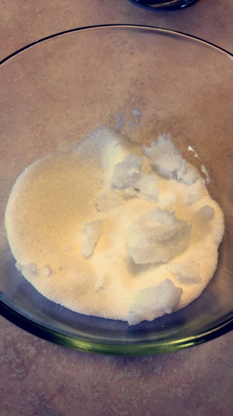 then add 2 TBSP of coconut oil to the sugar. and if you don't have coconut oil then just use 1 TBSP of oil. and if you think you need more coconut oil then add more\ud83d\ude1a