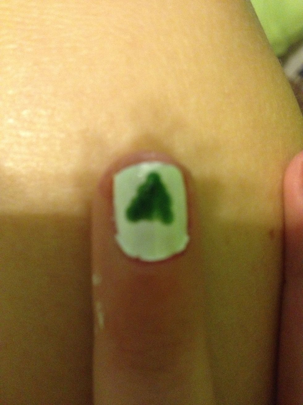 Then add 2 under the 1 then 3 under the 2 then 4 under the 3