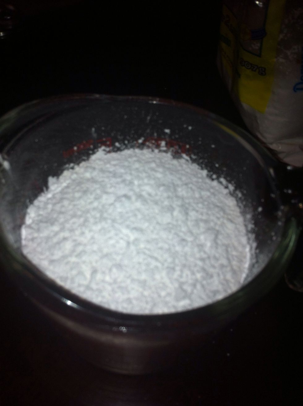 Then add 4 cups of confectioner's sugar