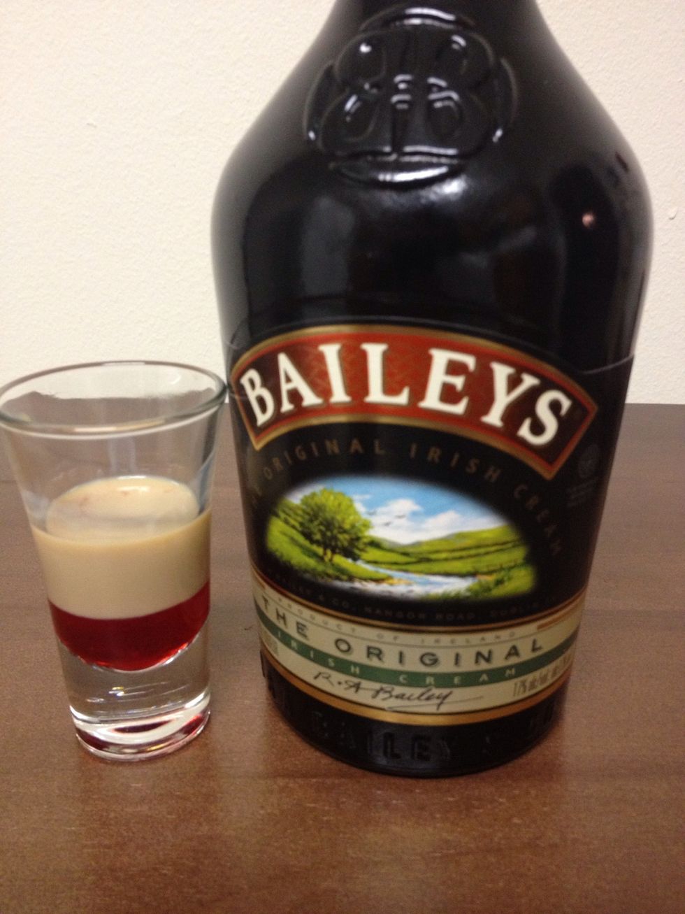 Then add a bit of Bailey's. About 1 1/4oz. :)