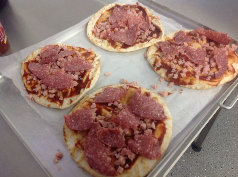 Then add a bit of salami