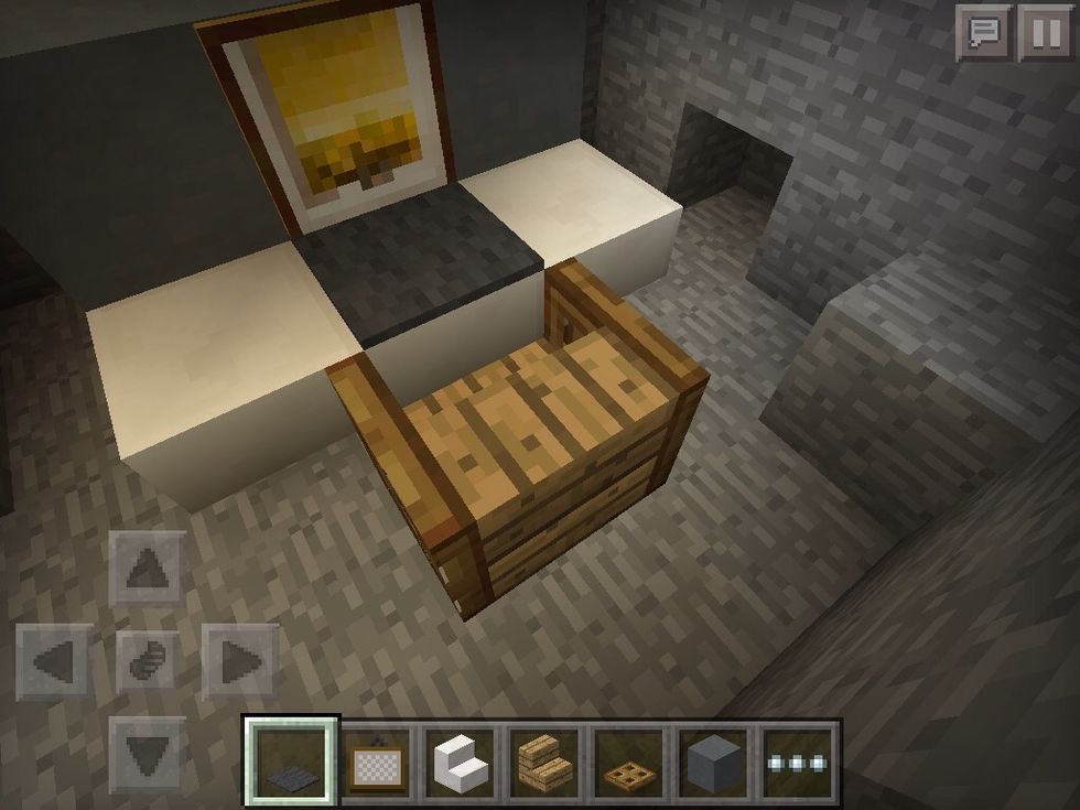 Then add a black carpet and your done