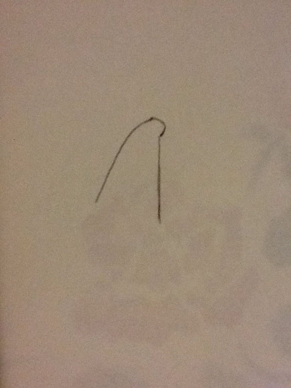 Then add a line connecting to the hook.