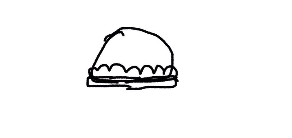 Then add a line in between the other two lines