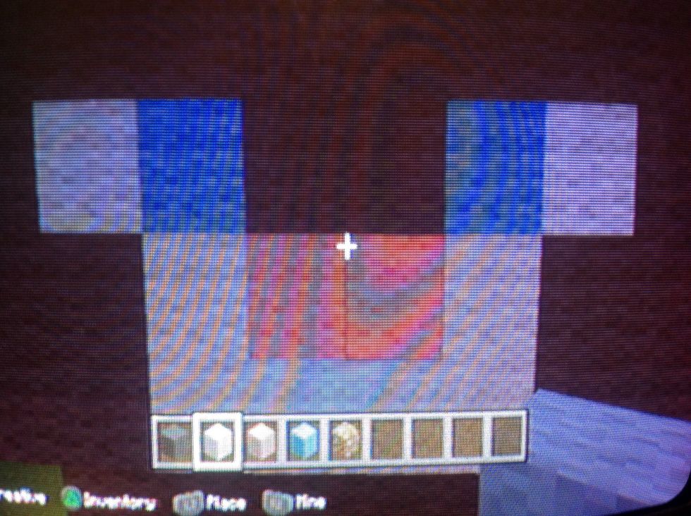 Then add a mouth pink in the middle and a smile around the pink itch white.