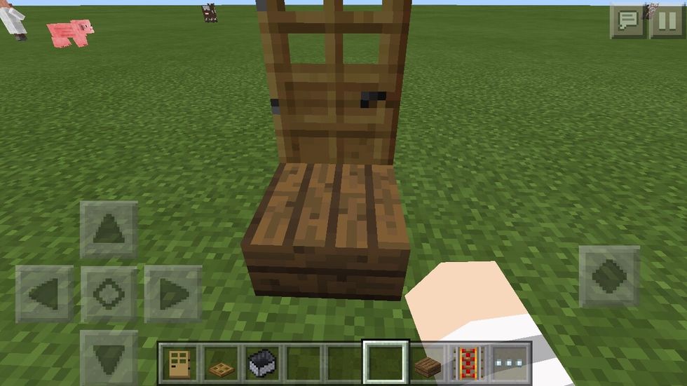 Then add a slab of your choice (i prefer spruce wood)