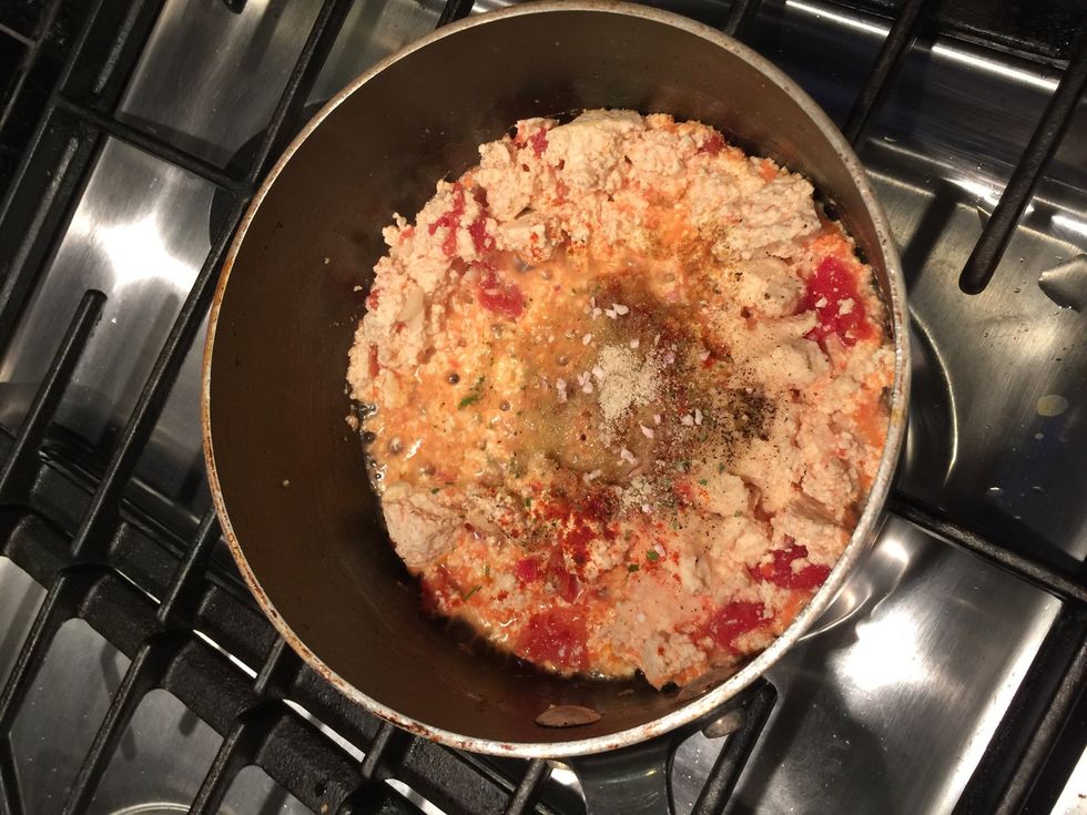 Then add all spices.