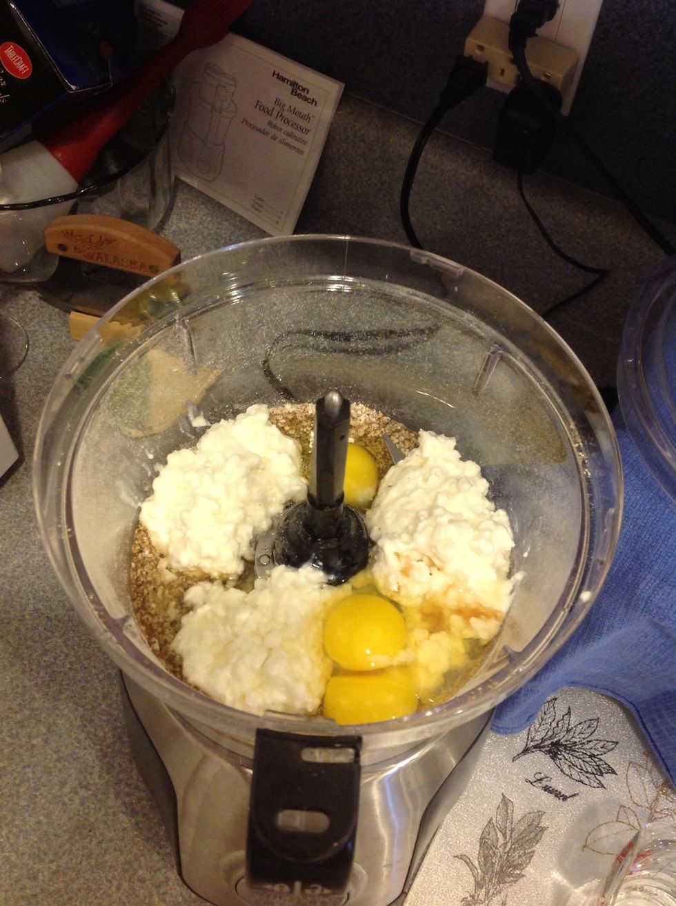 Then add all your wet ingredients...