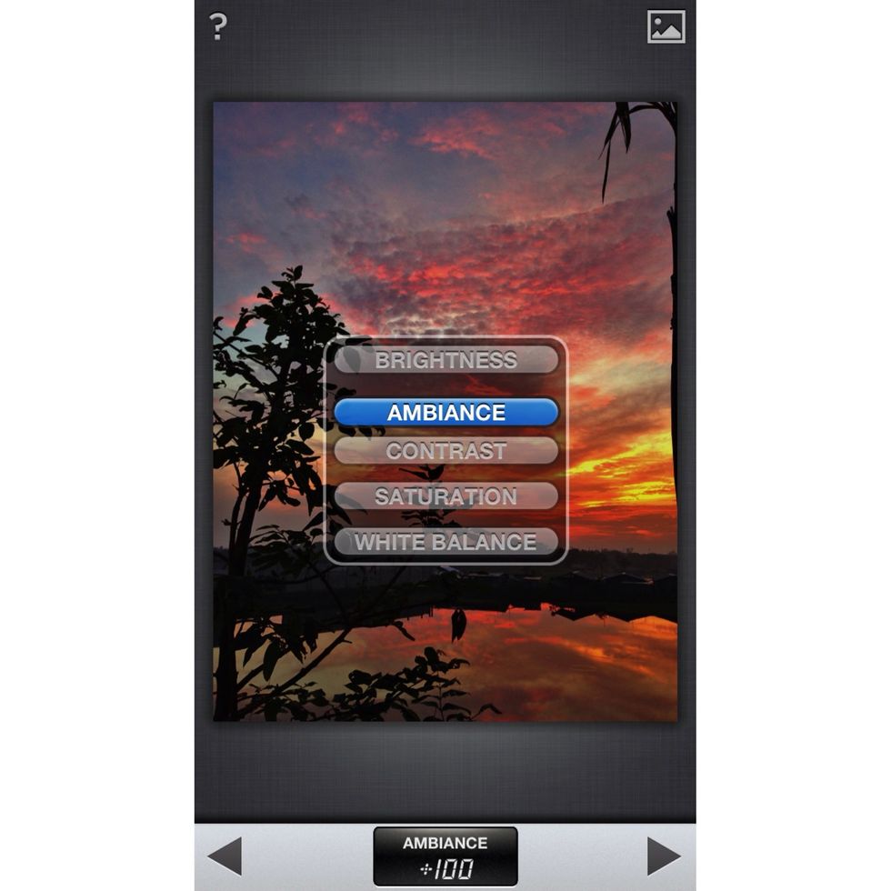 Then, add Ambiance to ur photo to control the balance of the light.