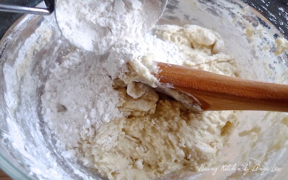 Then add an additional 1/2 cup of all-purpose flour.