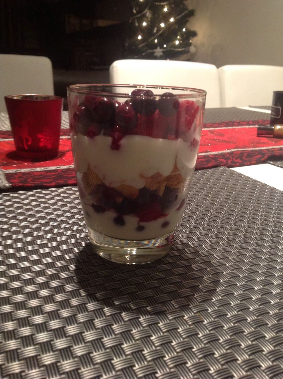 Then add another layer of your berries.