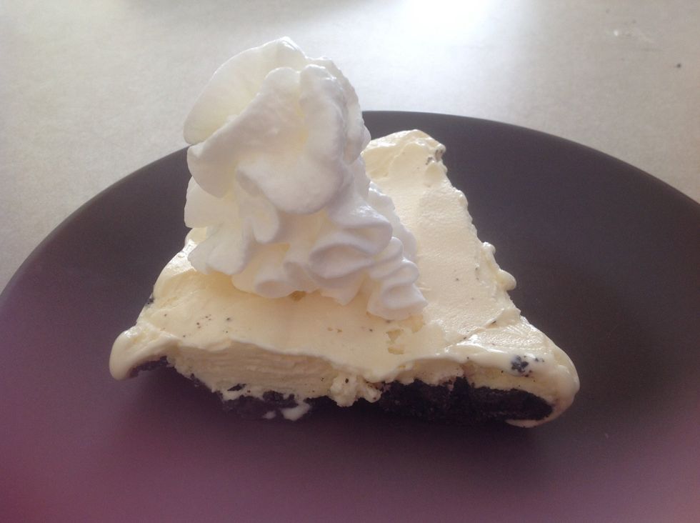 Then add any kind of topping. I'm using whipped cream!! Yum..... \ud83d\ude00