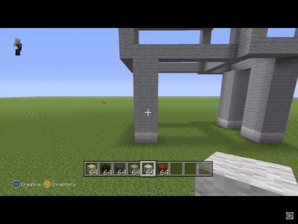 Then add both the legs at the back