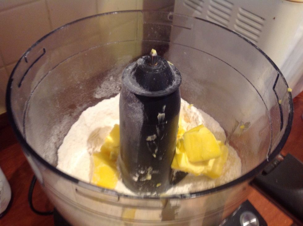 Then add butter and mix until combined