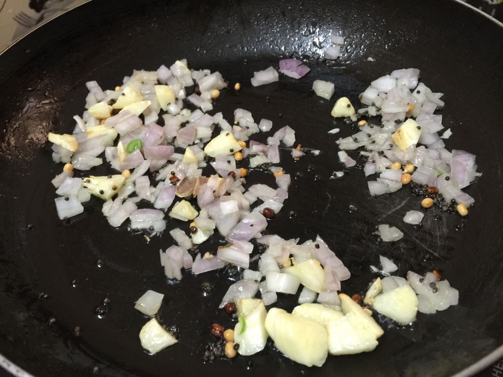 Then add chopped onions