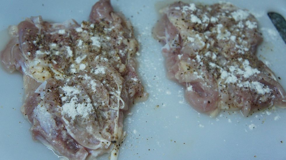 Then add corn flour to It...