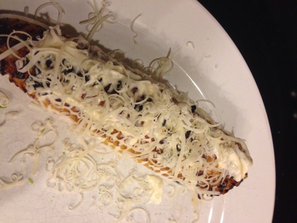 Then add either the cojita or Parmesan cheese..