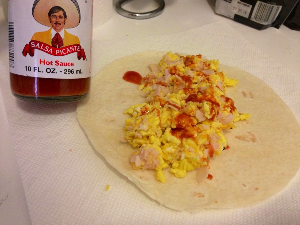 Then add hot sauce!