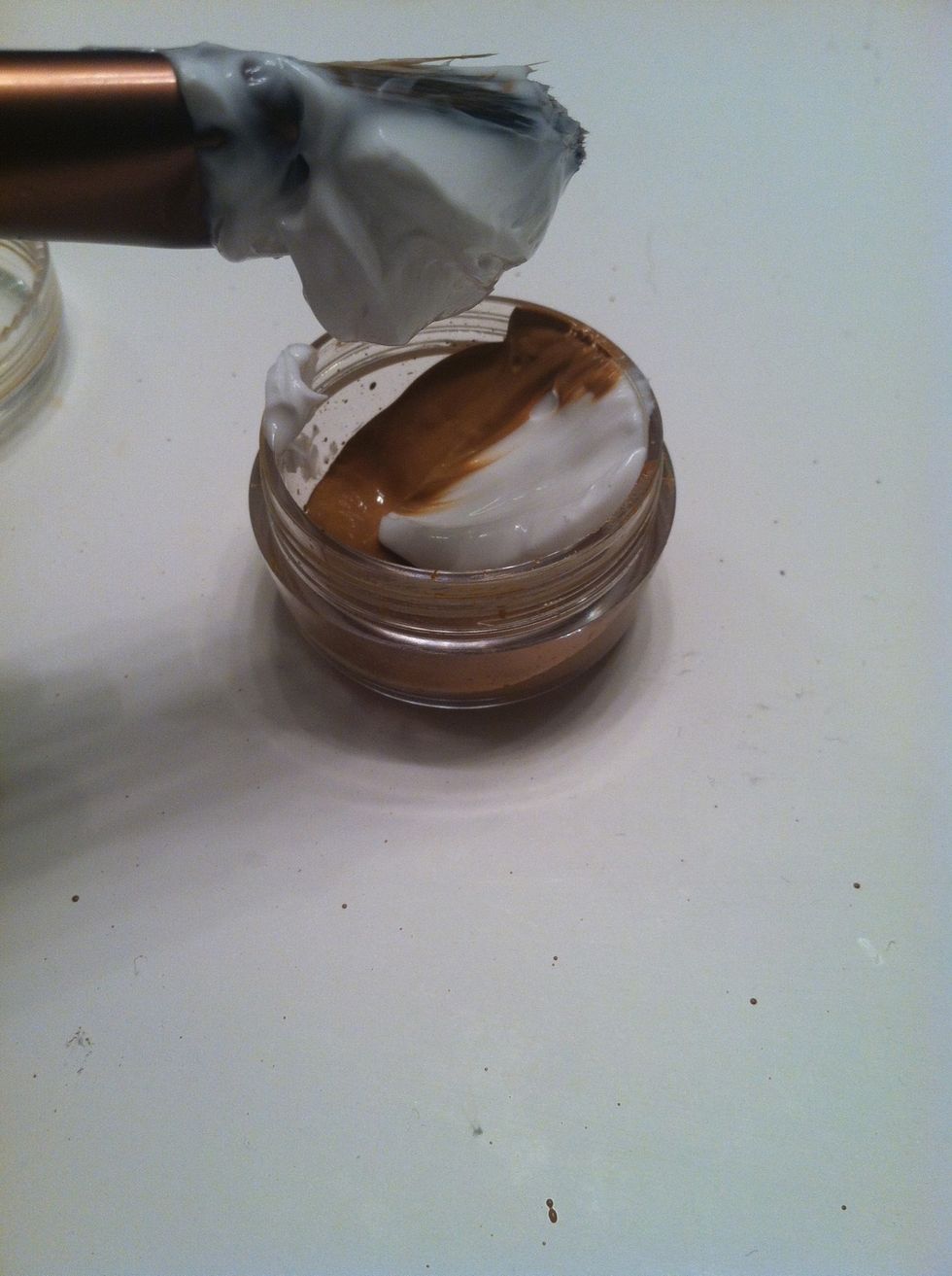 Then add however much moisturizer you'd like.If you add more moisturizer than foundation the more sheer coverage you get and if you add more foundation than moisturizer you'll get more full coverage.