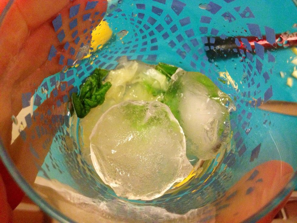 Then add ice, either crushed or as it is - what YOU prefer!