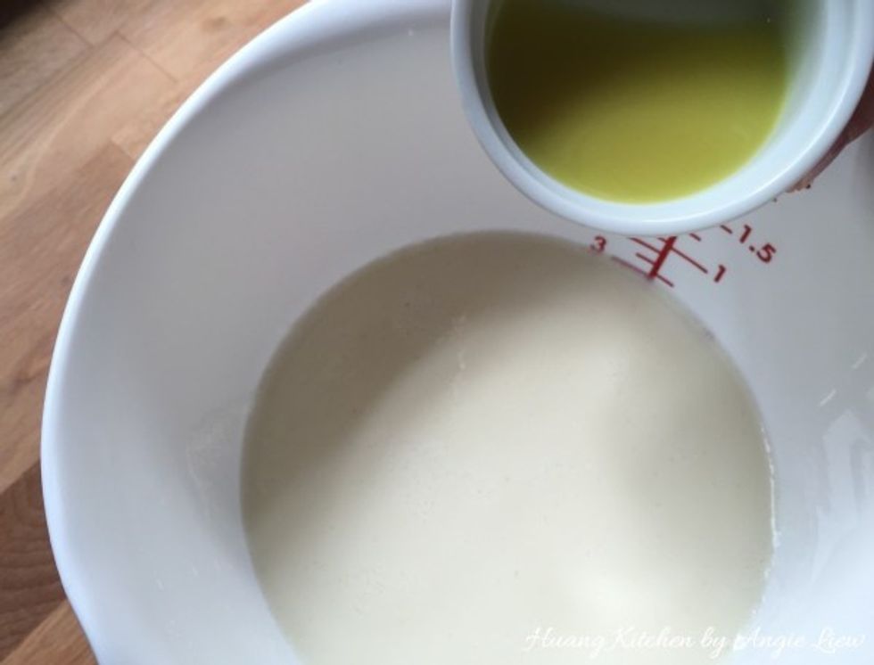 Then add in the freshly squeezed ginger juice.