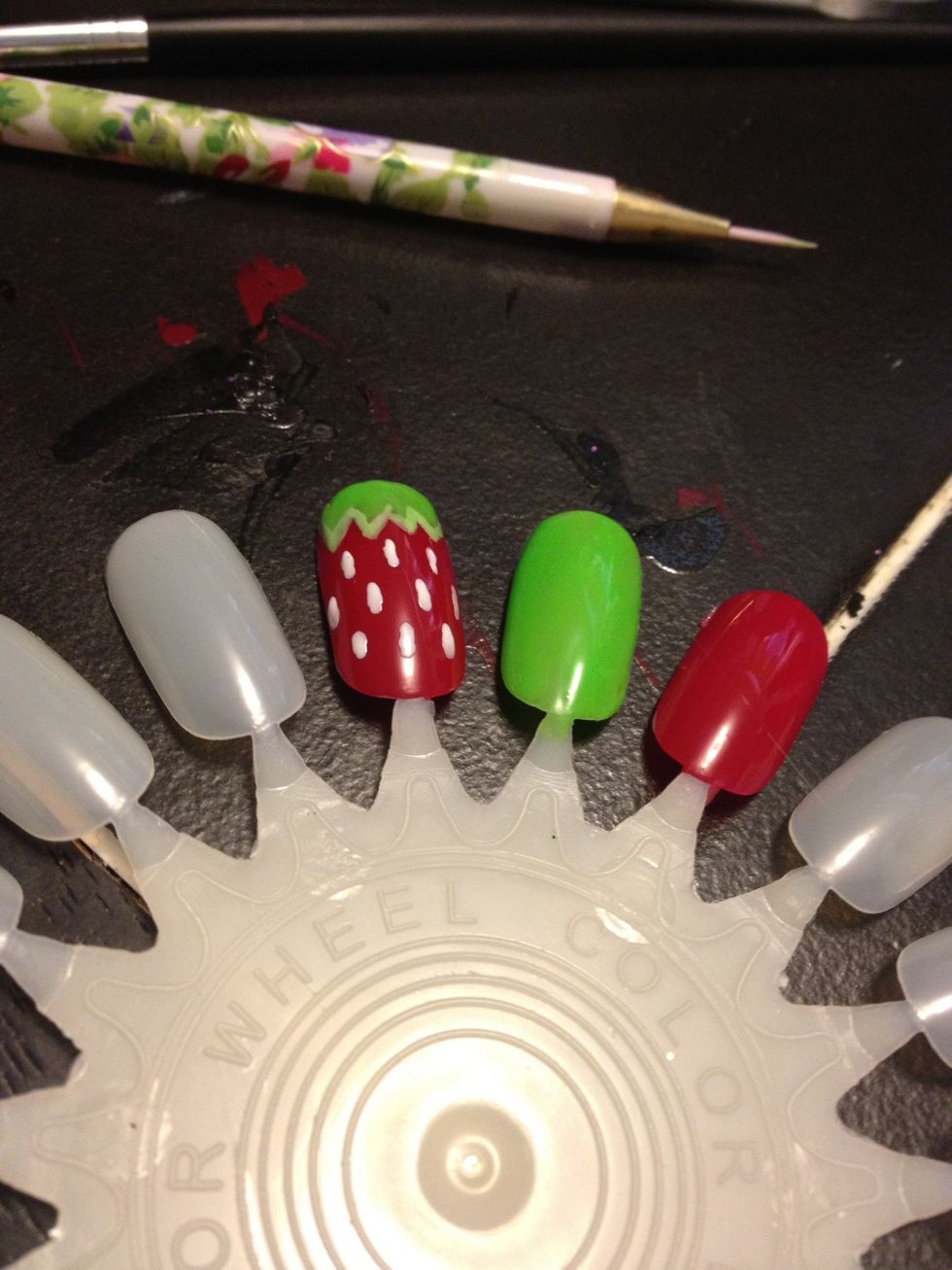 Then add in the second and theirs row of seeds. I don't stack them on top of each other. I place the seeds on the upper line between the spaces of the lower line of seeds.