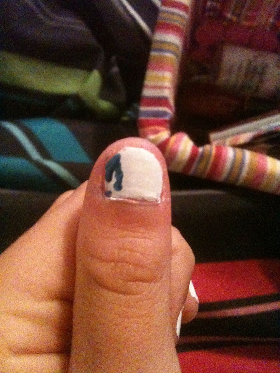 Then add lines down into a dripping look