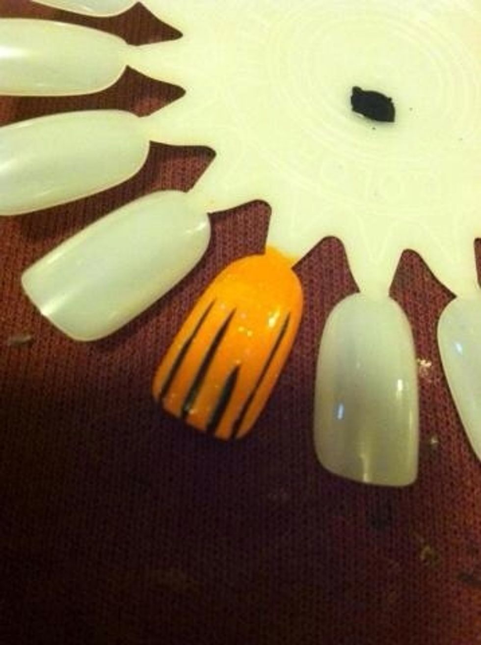 Then add lines to figure out where the towers are going to be.