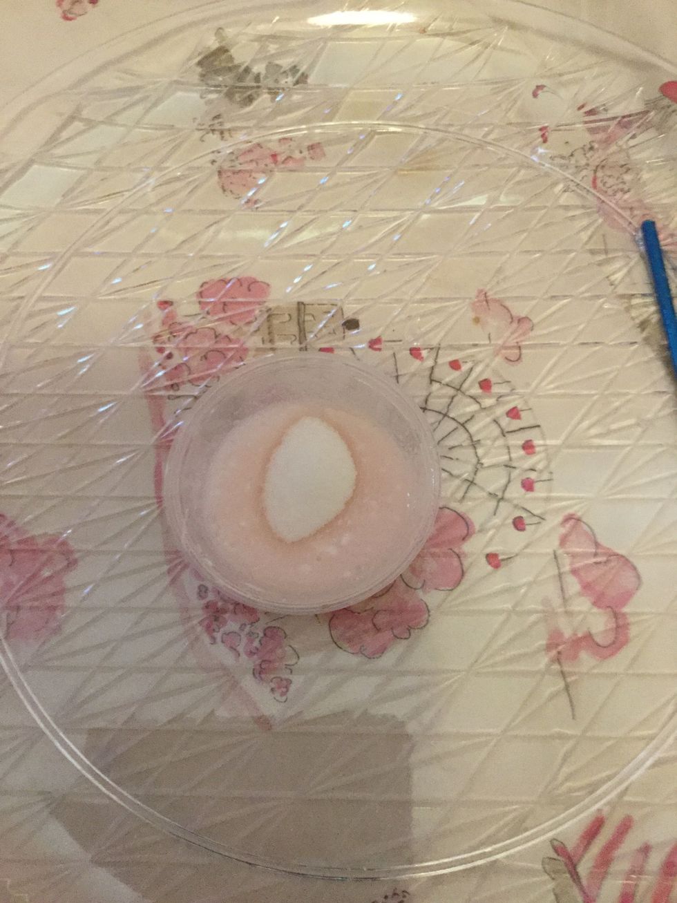 Then add more sugar and mix in till it is the thickness you want.I wanted mine a little more thick so I had more sugar