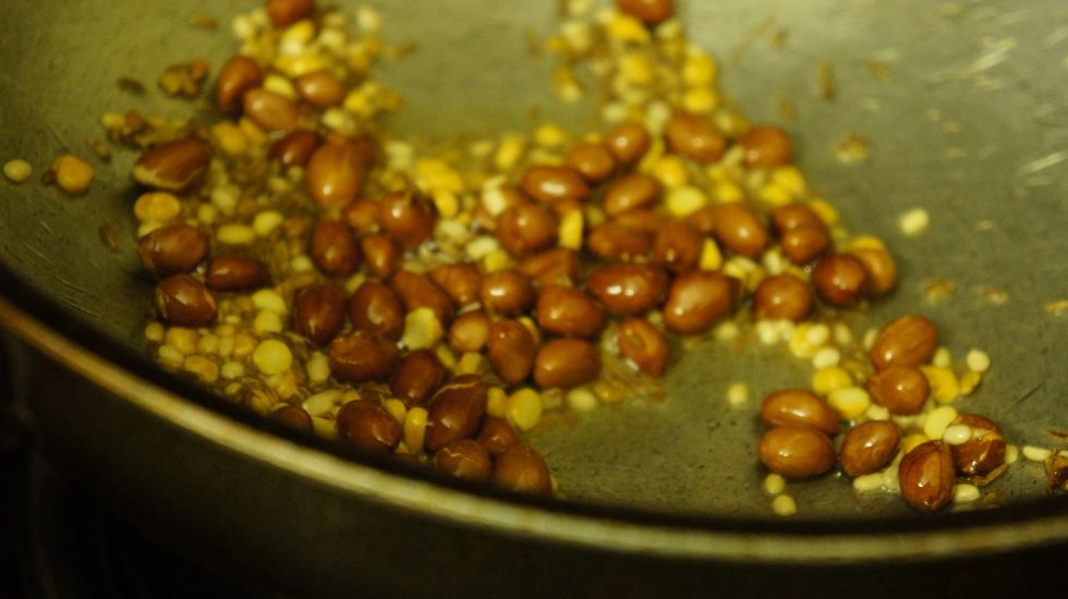 Then add mustard seeds