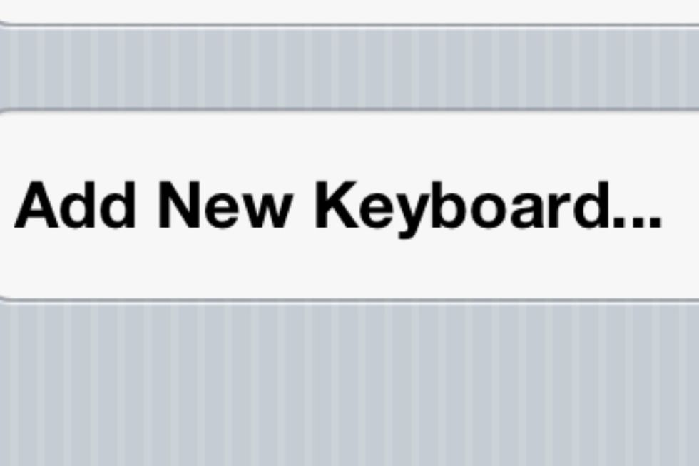 Then add new keyboard