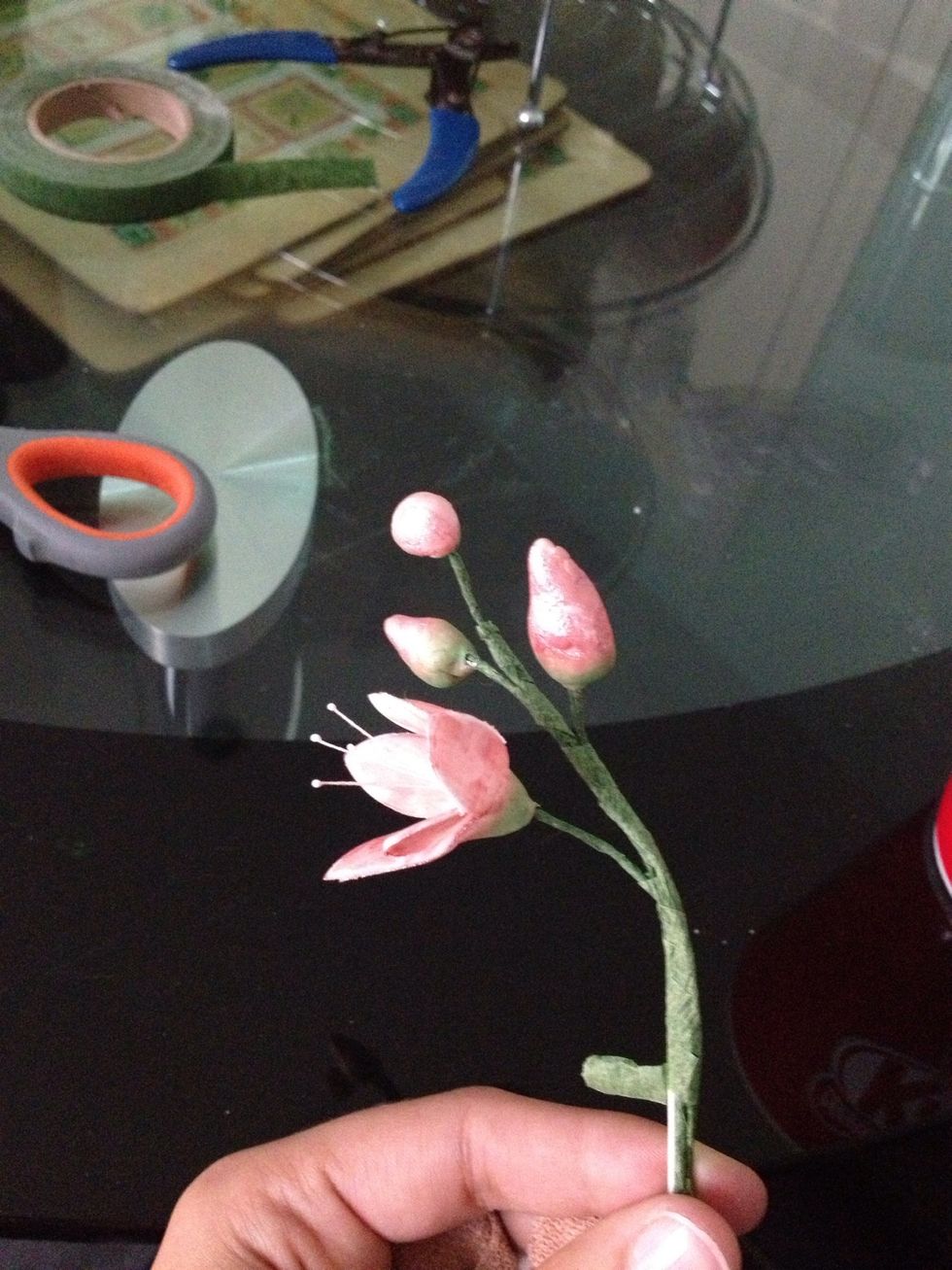 Then add on the flowers
