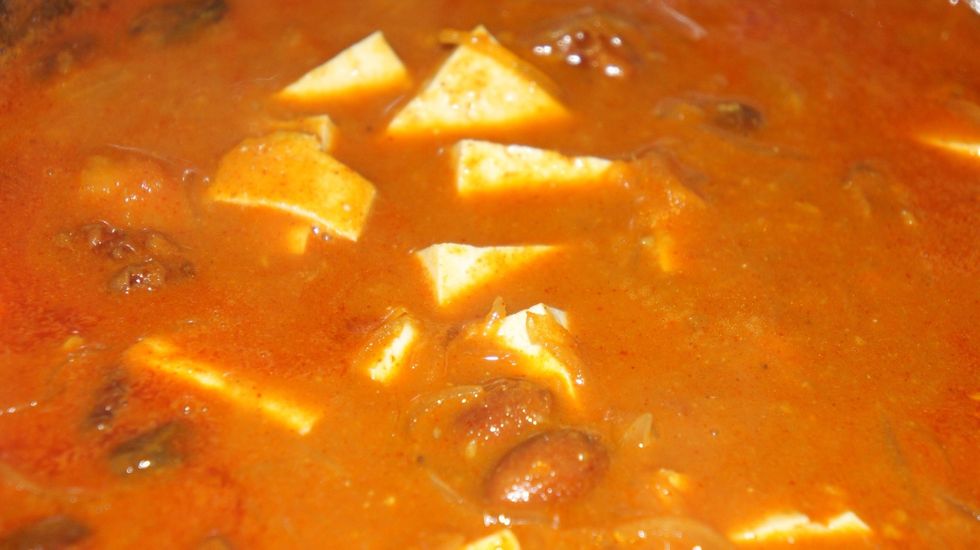Then add Paneer to the paste and cook for 2-3 min in medium flame...