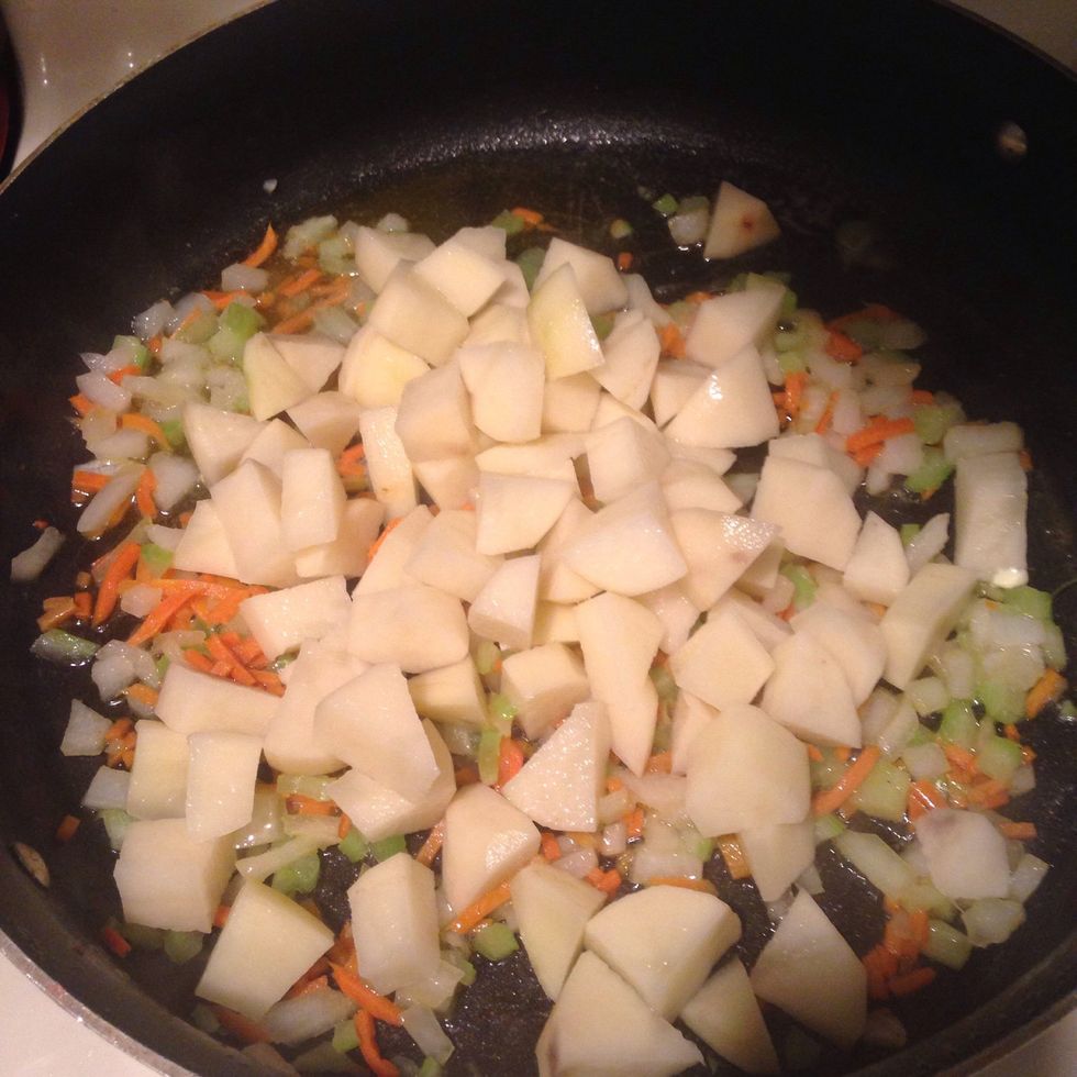 Then add potatoes
